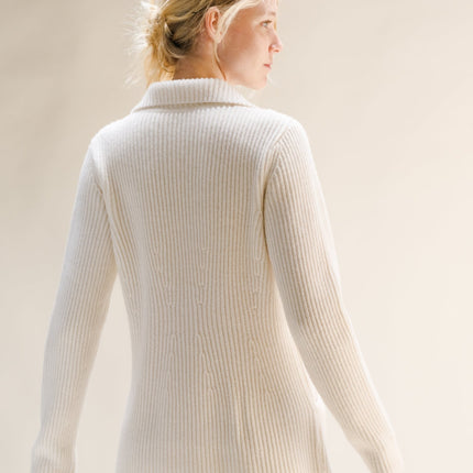 Cashmere Mix Double Breasted Knit Jacket