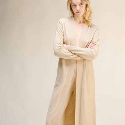 Cashmere Mix Long Cardigan