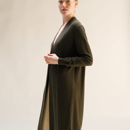 Cashmere Mix Long Cardigan