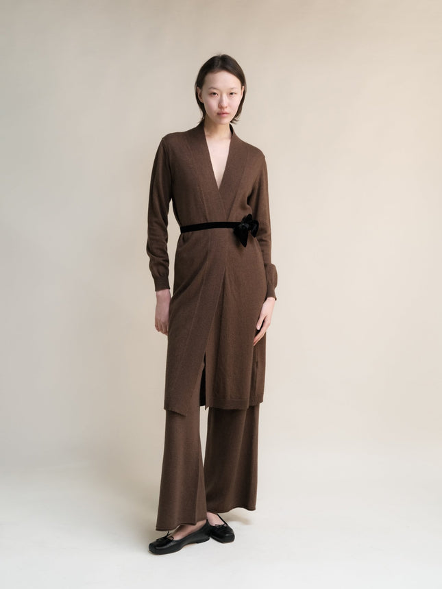 Cashmere Mix Long Cardigan