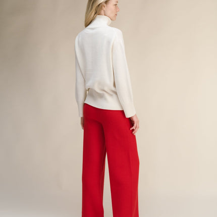 Cashmere Mix Long Turtleneck Sweater