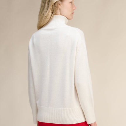 Cashmere Mix Long Turtleneck Sweater