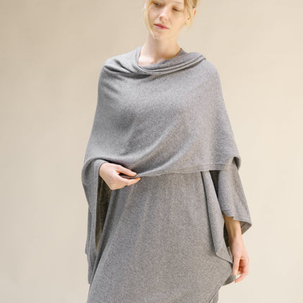Cashmere Mix Maxi Cape