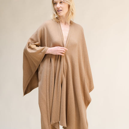 Cashmere Mix Maxi Cape