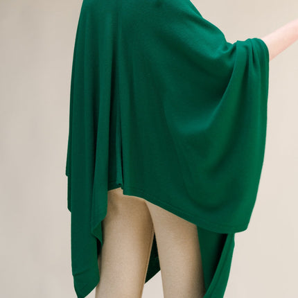 Cashmere Mix Maxi Cape