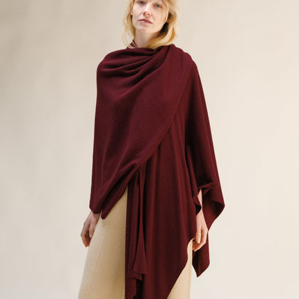 Cashmere Mix Maxi Cape