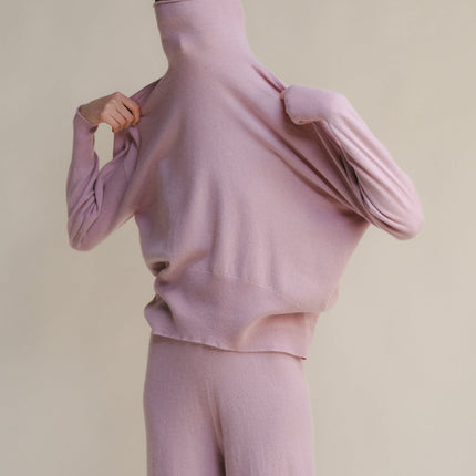 Cashmere Mix Maxi Turtleneck Sweater (3D - Knit)