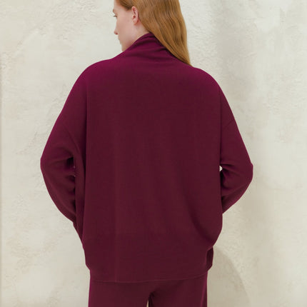 Cashmere Mix Maxi Turtleneck Sweater (3D - Knit)