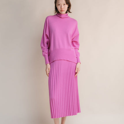 Cashmere Mix Maxi Turtleneck Sweater (3D - Knit)
