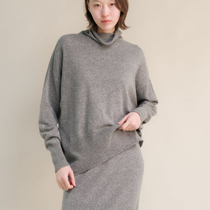 Cashmere Mix Maxi Turtleneck Sweater (3D - Knit)