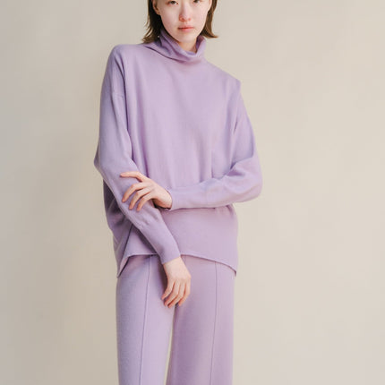 Cashmere Mix Maxi Turtleneck Sweater (3D - Knit)
