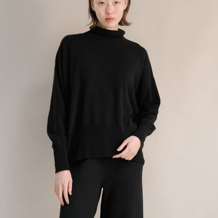 Cashmere Mix Maxi Turtleneck Sweater (3D - Knit)
