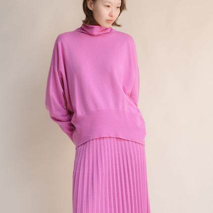 Cashmere Mix Maxi Turtleneck Sweater (3D - Knit)
