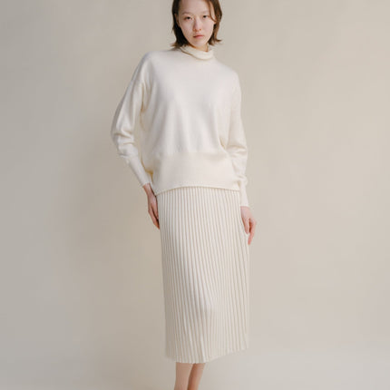 Cashmere Mix Maxi Turtleneck Sweater (3D - Knit)