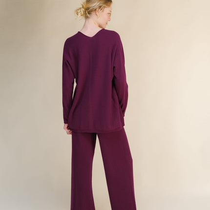 Cashmere Mix Maxi V Neck (3D - Knit)