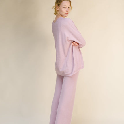 Cashmere Mix Maxi V Neck (3D - Knit)