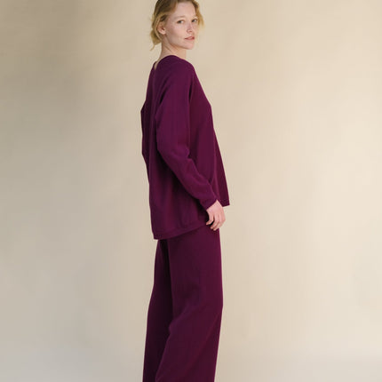 Cashmere Mix Maxi V Neck (3D - Knit)