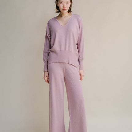 Cashmere Mix Maxi V - Neck Sweater