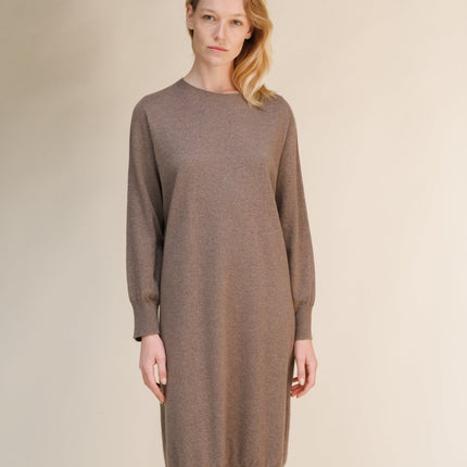 Cashmere Mix Midi Dress (3D - Knit)