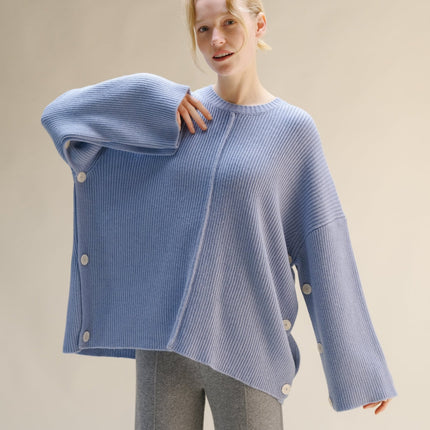 Cashmere Mix Oversized Cape Sweater