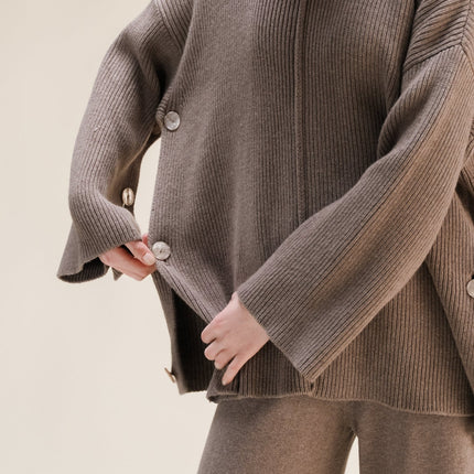 Cashmere Mix Oversized Cape Sweater