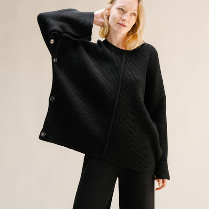 Cashmere Mix Oversized Cape Sweater