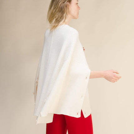 Cashmere Mix Oversized Cape Sweater
