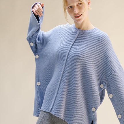 Cashmere Mix Oversized Cape Sweater