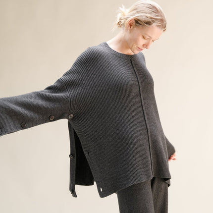 Cashmere Mix Oversized Cape Sweater