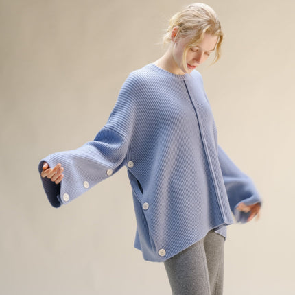 Cashmere Mix Oversized Cape Sweater