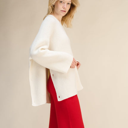 Cashmere Mix Oversized Cape Sweater