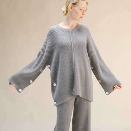Cashmere Mix Oversized Cape Sweater