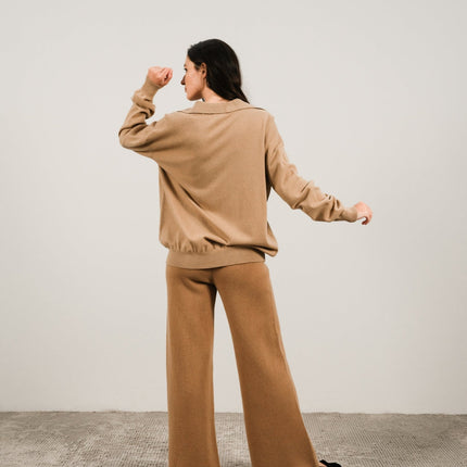 Cashmere Mix Polo Knit