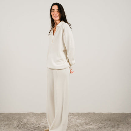 Cashmere Mix Polo Knit