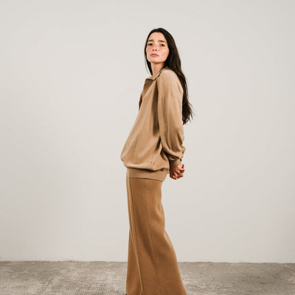 Cashmere Mix Polo Knit