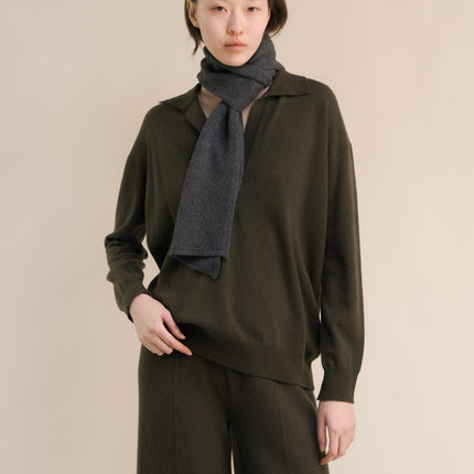 Cashmere Mix Polo Knit