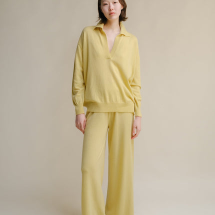 Cashmere Mix Polo Knit