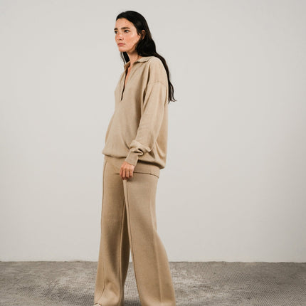 Cashmere Mix Polo Knit