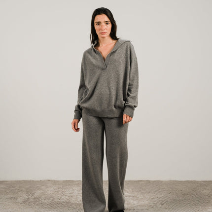 Cashmere Mix Polo Knit