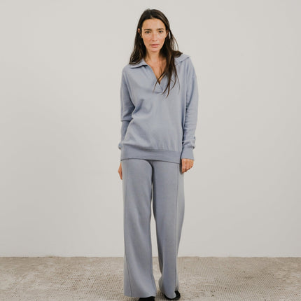 Cashmere Mix Polo Knit