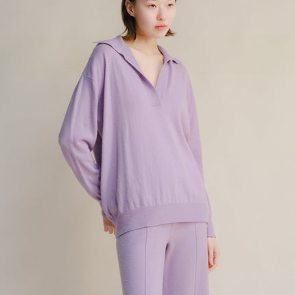 Cashmere Mix Polo Knit
