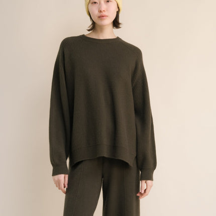 Cashmere Mix Ribbed Beanie