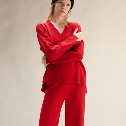 Cashmere Mix Ribbed Beanie