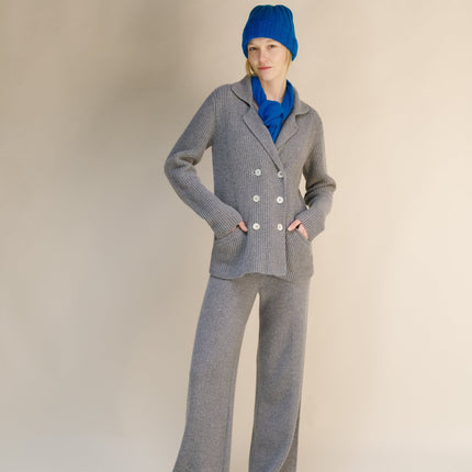 Cashmere Mix Ribbed Beanie