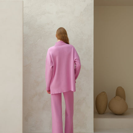 Cashmere Mix Solid Maxi Turtleneck Sweater