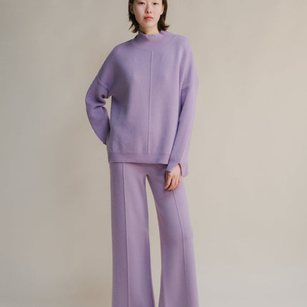 Cashmere Mix Solid Maxi Turtleneck Sweater