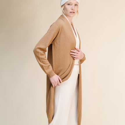 Cashmere Mix Superfine Long Cardigan (3D - Knit)