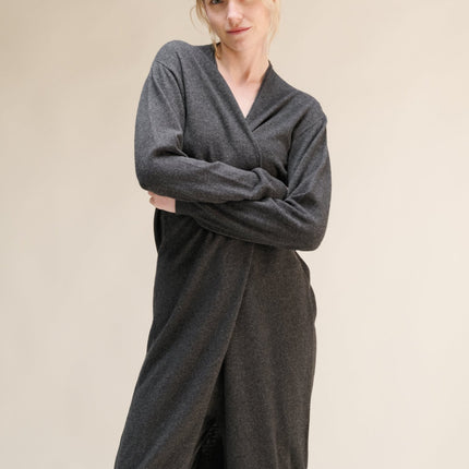 Cashmere Mix Superfine Long Cardigan (3D - Knit)
