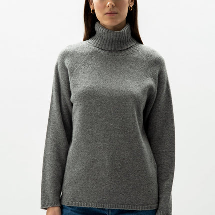 Cashmere Mix Turtleneck Sweater (3D - Knit)