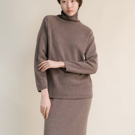 Cashmere Mix Turtleneck Sweater (3D - Knit)